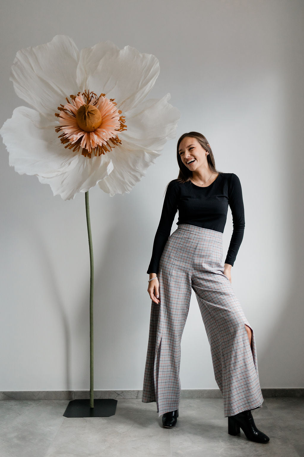 Pantalone MARGOT - Flanella di cotone fantasia